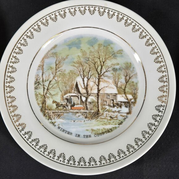 The Roy Thomas Collection 1978 Currier & Ives Winter Scenes Set Of 4 Limited ED - Picture 3 of 12